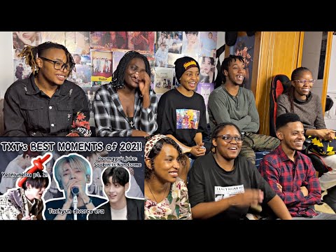 Видео: Самые смешные и знаковые моменты TXT в 2021 году! (Реакция)