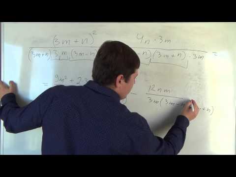 Видео: Алгебра 8 класс. 2 октябрь. Сложение и вычитание алгебраических дробей с разными знаменателями #11