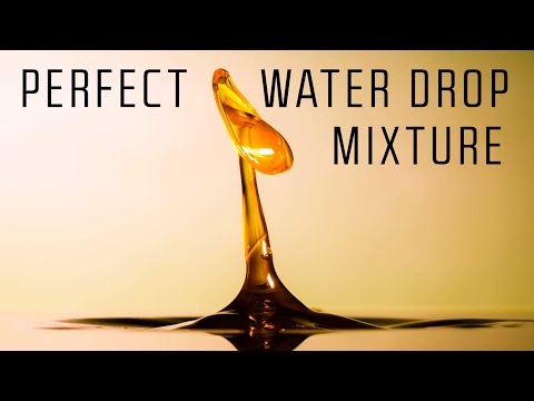 Видео: Фотография капель воды — секрет идеального смешивания капель