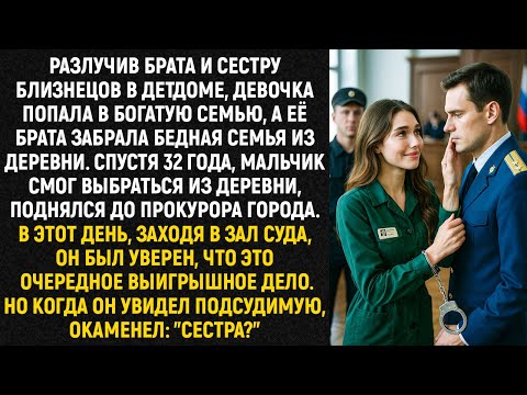 Видео: Разлучив брата и сестру близнецов в детдоме, девочка попала в богатую семью, а брат в бедную...