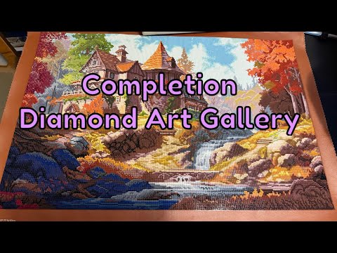Видео: Завершение алмазной картины от Diamond Art Gallery