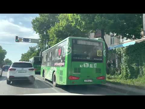 Видео: 5/Казахстан,г.Шымкент 23 Апреля 2023г. Прогулка на машине по улицам Шымкента. Зелёный,чистый город!