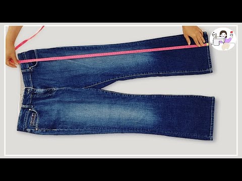 Видео: ✂️✂️✂️ [Сделай сам] Давайте посмотрим, как ваши старые джинсы станут красивой вещью.