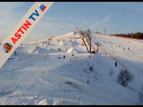 Видео: Москва. Горнолыжный склон «Узкое». «Битцевский лес»