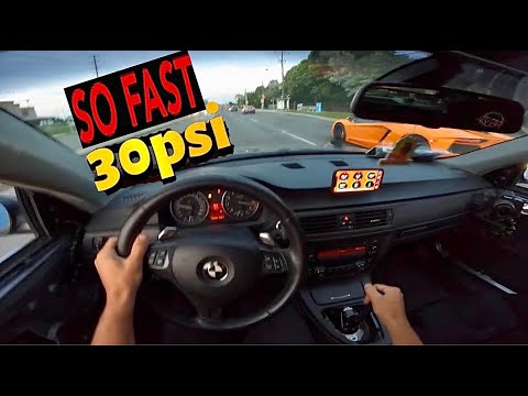 Видео: Single Turbo 335i достигает 30 фунтов на квадратный дюйм (Голосовая хронология GoPro)