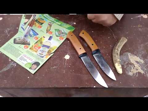 Видео: тест двух кованых ножей из р18