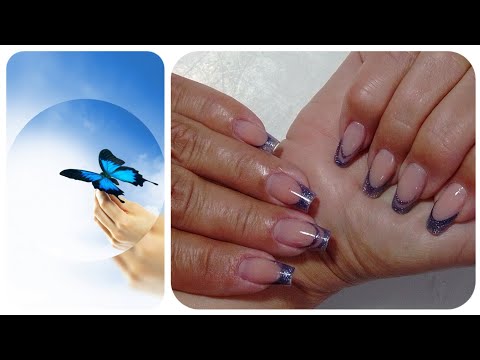 Видео: Выкладной френч на верхних формах с силиконовыми молдами