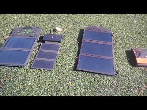 Видео: обзор портативных солнечных панелей