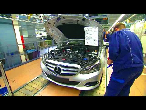 Видео: Производство Mercedes E-class w212. Завод в Зиндельфингене.