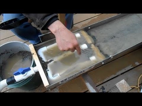 Видео: Эксперимент с магнитной ловушкой для золота в самодельном шлюзе с псевдоожиженным слоем