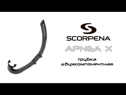 Видео: Трубка Scorpena Apnea X двухкомпонентная