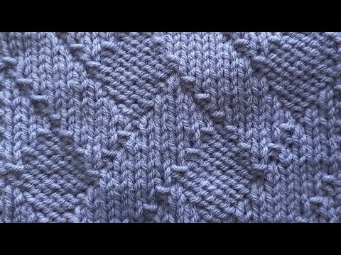Видео: Супер красивый теневой узор спицами 😍🥰 Простой узор спицами для пледа, кофты. Free knitting patterns