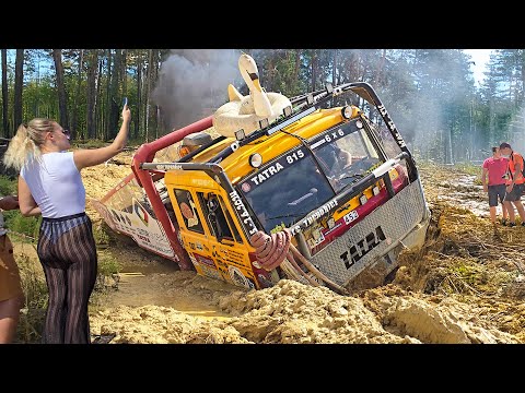 Видео: Застрявший в песчаном болоте – сможет ли 6x6 грузовик выбраться?