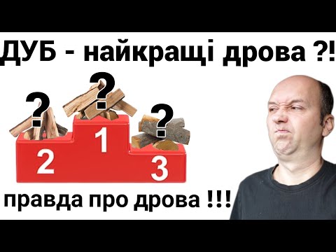 Видео: ДУБ - лучшие дрова?! Правда про дрова или рейтинг дров