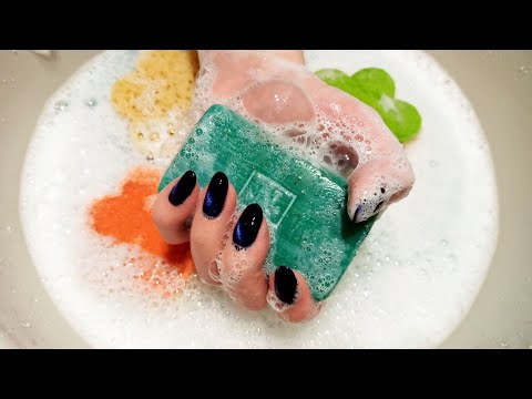 Видео: ASMR FOAM SOAP | No talking | Можжевеловое мыло от NEFIS | Мылю красивое мыло