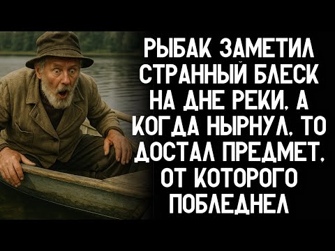 Видео: Рыбак заметил странный блеск на дне реки, а когда нырнул, то достал предмет, от которого побледнел