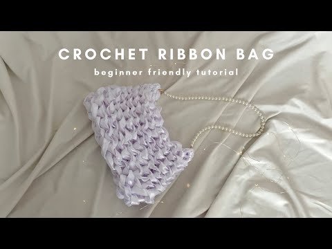 Видео: Урок по вязанию стильной сумки крючком из лент 🎀 эстетичная сумка крючком / пошаговое руководство...