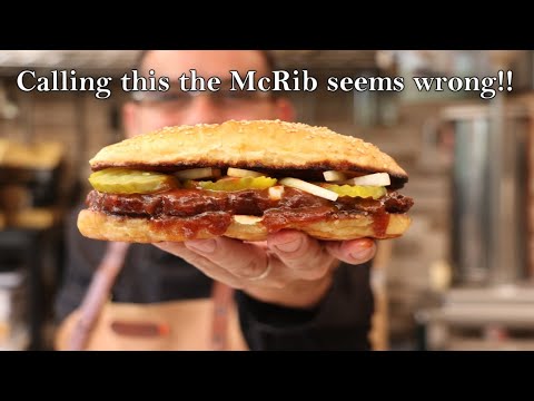 Видео: Готовим сэндвич «МакРиб» дома | Моя страсть к сэндвичам