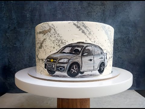 Видео: Не Умеешь Рисовать На Тортах?! Тогда Это Твой Способ// Рисунок На Торте // Вкусняшки Дома с Аллой