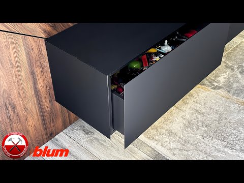 Видео: ЯЩИК без РУЧЕК? Лучшее решение - Blum Movento Tip-ON BLUMOTION. Сборка и Монтаж. № 165.