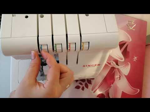 Видео: Как подготовить оверлок к работе (заправка ниток в оверлок).Настройка оверлока.
