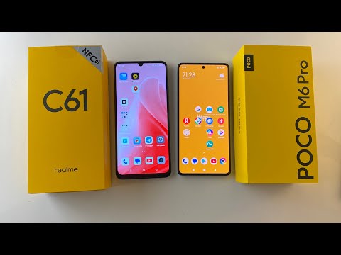 Видео: Сравнение Poco M6pro vs Realme C61 топ смартфоны до 130 $ или 12000 рублей