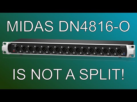 Видео: Midas DN4816-O — это не разветвитель!