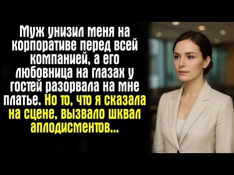 Видео: Муж унизил меня на корпоративе перед всей компанией, а его любовница на глазах у гостей разорвала...