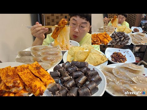 Видео: Северокорейские манду, cyндэ, куксу, картофельный тток, рис в тофу, рис с соевым мясом!