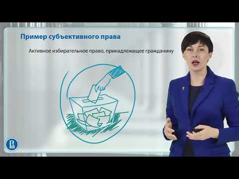 Видео: 1.2 Объективное и субъективное право.