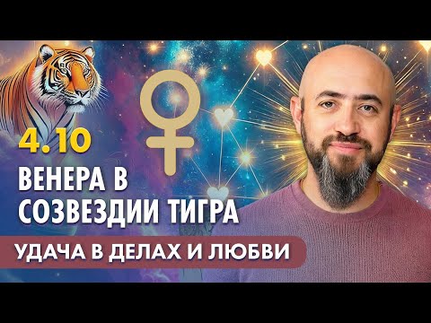 Видео: 4.10 - ВЕНЕРА В СОЗВЕЗДИИ ТИГРА. УДАЧА В ДЕЛАХ И ЛЮБВИ 💘