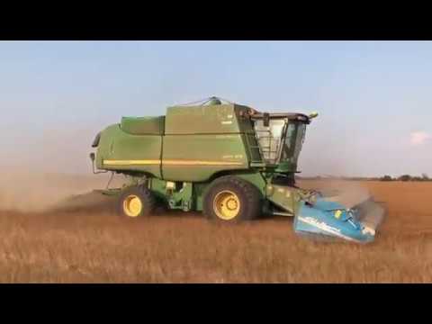 Видео: Уборка льна очесывающей жаткой Шелборн