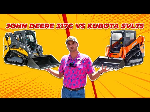 Видео: «Разборки мини-погрузчиков: John Deere 317G против Kubota SVL 75!» + Демонстрация подъёма