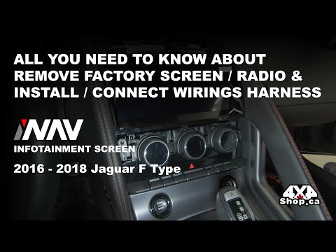 Видео: ПОШАГОВОЕ РУКОВОДСТВО ПО СНЯТИЮ ЭКРАНА / УСТАНОВКЕ И ПОДКЛЮЧЕНИЮ ПРОВОДКИ Jaguar F Type iNAV | 4x...
