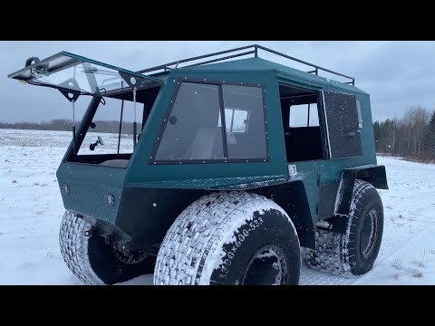 Видео: ИСПЫТАНИЕ ВЕЗДЕХОДА БАТЫРЬ. ГРЯЗЬ, ВОДА И СНЕГ.