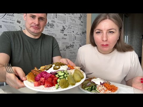 Видео: Шаверма на тарелке/Очень вкусный рецепт/Мукбанг