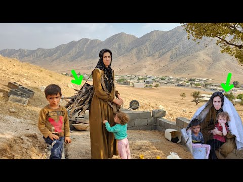 Видео: Невероятные усилия кочевой женщины построить теплое будущее, тяжелая жизнь в горах
