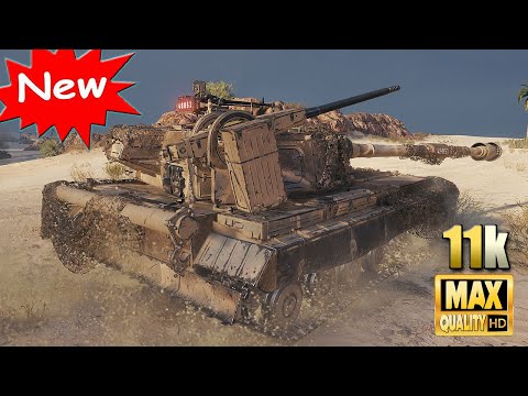 Видео: Новая ПТ-САУ ДБВ-152 на аэродроме - World of Tanks