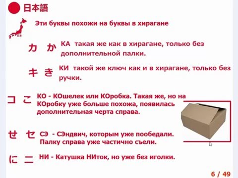 Видео: Катакана カタカナ учим с помощью науки образности
