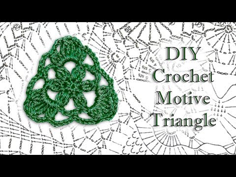 Видео: МК - Треугольный мотив - Вязание крючком / DIY Crochet Motive Triangle