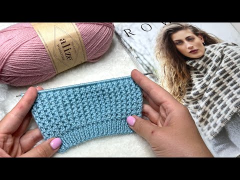 Видео: СУПЕР - УЗОР! Красивый и простой! Очень легко связать!