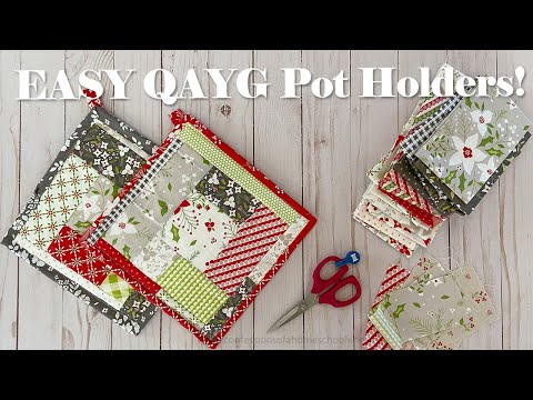 Видео: ЛЕГКОЕ лоскутное шитьё на ходу ~ Мастер-класс по изготовлению прихватки! // VLOGMAS 17