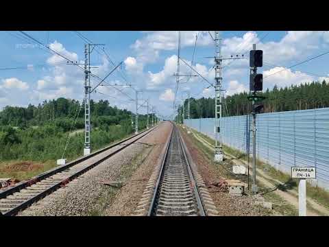 Видео: Видео из кабины Ласточки по маршруту Сосново - Приозерск. Карельский перешеек, Ленинградская обл.