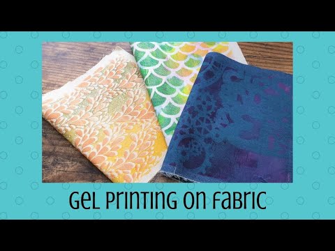 Видео: Гелевая печать на ткани