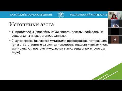Видео: Г.Ш. Исаева. Физиология бактерий. Педиатрический факультет.