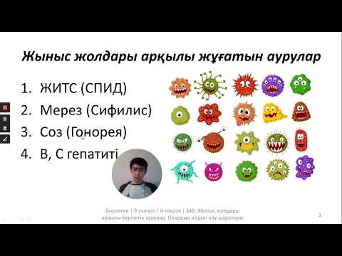 Видео: 49. Жыныс жолдары арқылы берілетін аурулар. Олардың алдын алу шаралары. 9-сынып. Биология