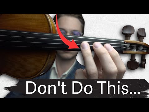 Видео: Что НЕЛЬЗЯ делать кончиками пальцев на скрипке