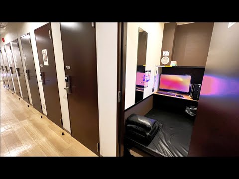 Видео: Пребывание в частном капсульном номере Японии | Чистое кафе Кайкацу