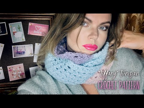 Видео: ВЯЖЕМ СНУД ТУНИССКИМ КРЮЧКОМ "TIFFANY" 🦋 / Beautiful tunisian crochet pattern