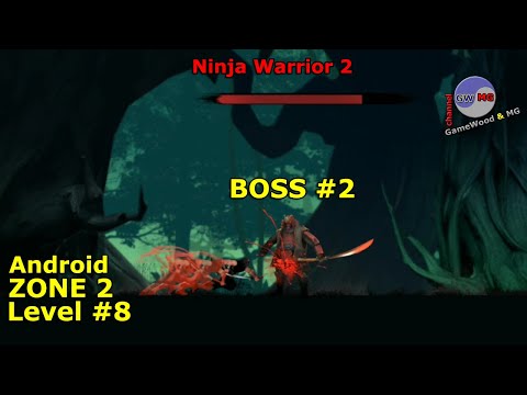 Видео: Level 8. Zone 2. Босс № 2. Прохождение игры Ninja Warrior 2 на Android